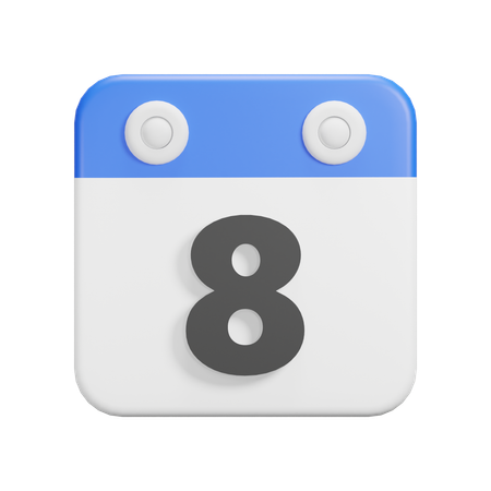 Jour 8  3D Icon