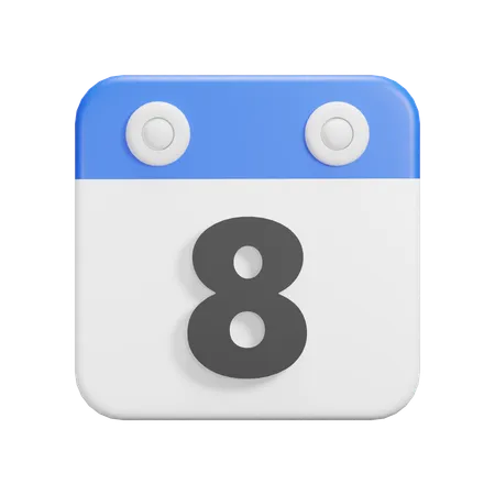 Jour 8  3D Icon