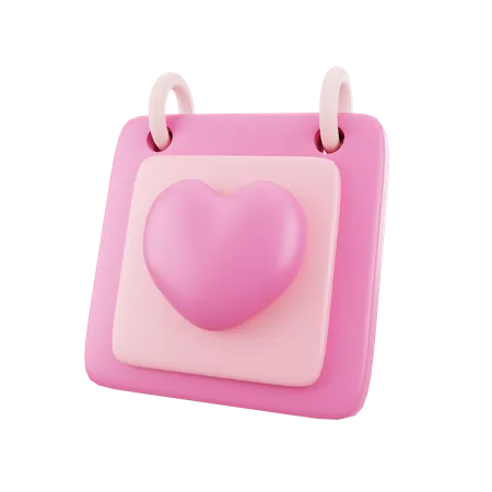 Journée de l'amour  3D Icon