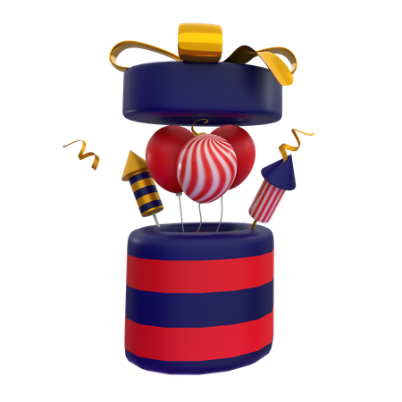 Jour de l'Indépendance américaine  3D Icon