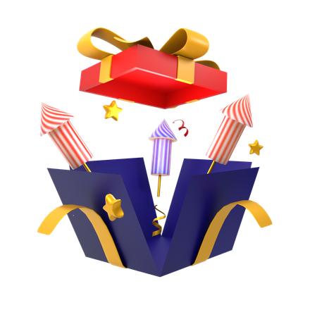 Jour de l'Indépendance américaine  3D Icon