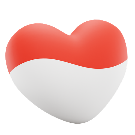 Coeur de la fête de l'indépendance  3D Icon