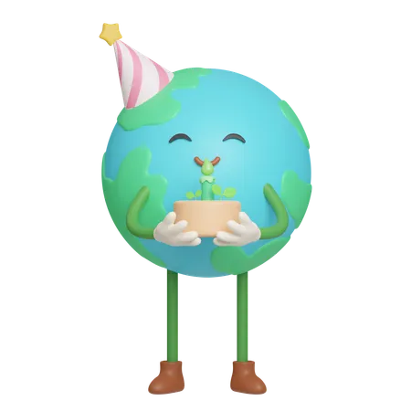 Jour de la Terre  3D Icon