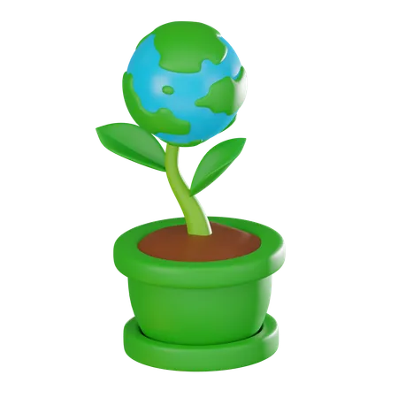 Jour de la Terre  3D Icon