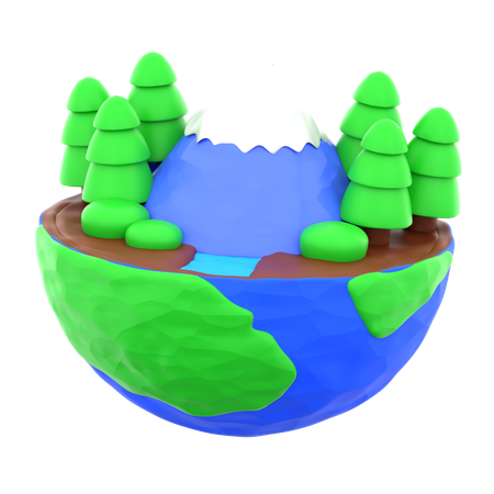 Jour de la Terre  3D Icon