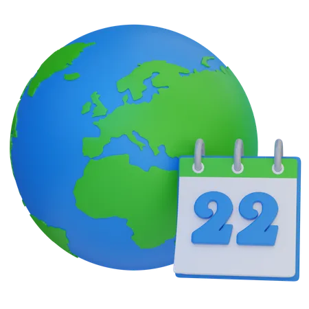 Jour de la Terre  3D Icon