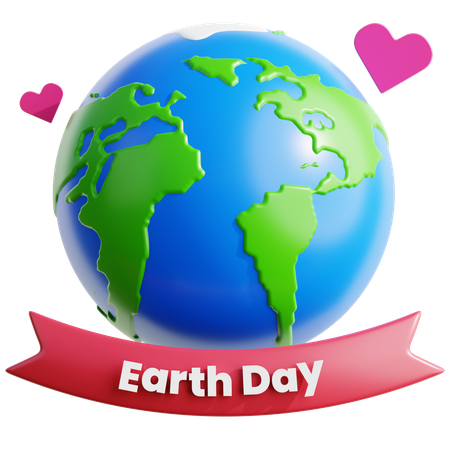 Jour de la Terre  3D Icon