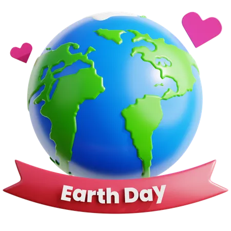 Jour de la Terre  3D Icon