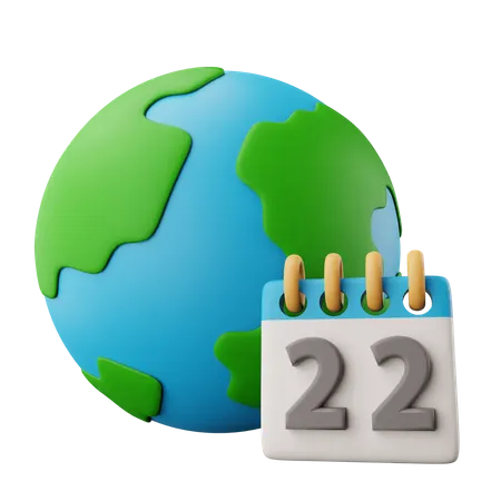 Jour de la Terre  3D Icon