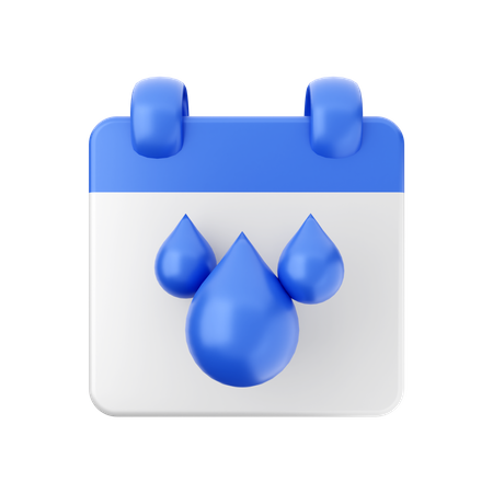 Jour de paiement de l'eau  3D Icon