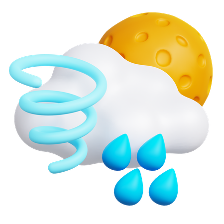 Jour de pluie  3D Icon