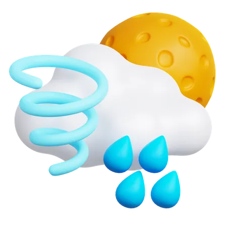 Jour de pluie  3D Icon