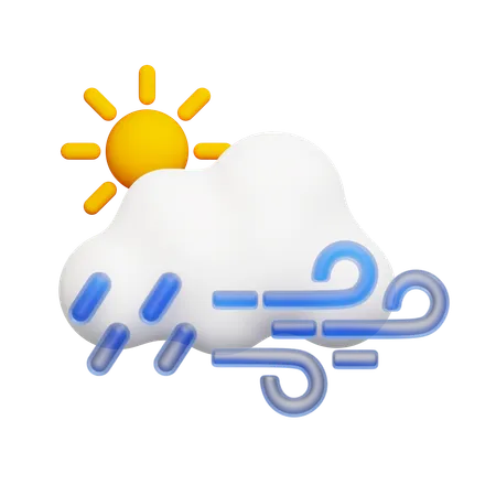 Jour de pluie  3D Icon