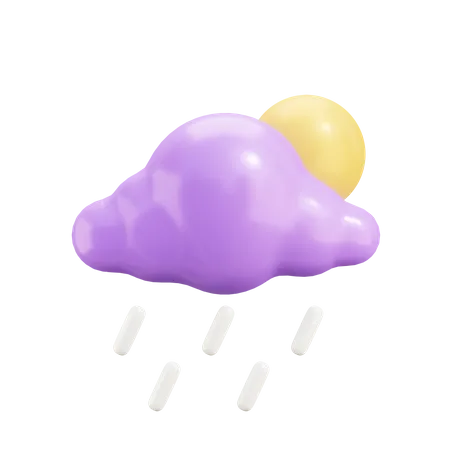 Jour de pluie  3D Illustration