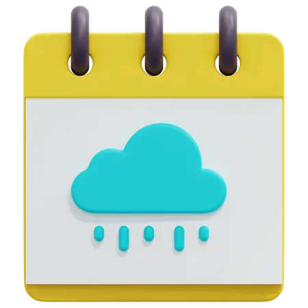 Jour de pluie  3D Icon