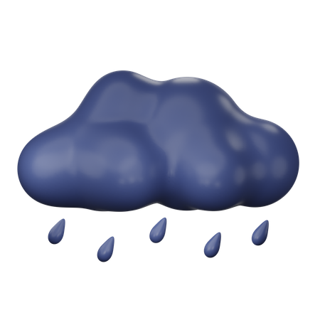 Jour de pluie  3D Icon