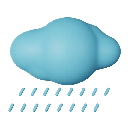 Jour de pluie  3D Icon