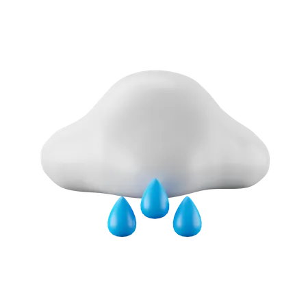 Jour de pluie  3D Icon