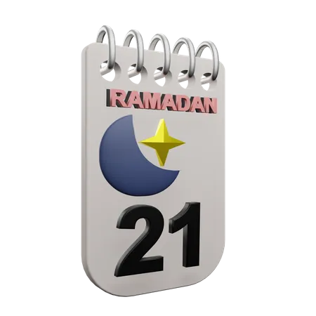 Jour de ramadan 21  3D Icon
