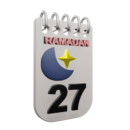 Jour du ramadan 27  3D Icon