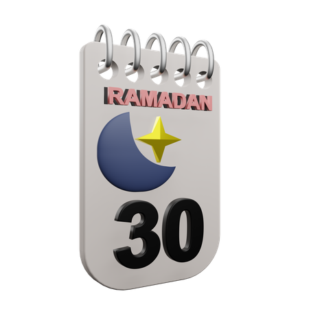 Jour 30 du ramadan  3D Icon