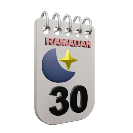 Jour 30 du ramadan  3D Icon