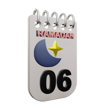Jour 6 du ramadan  3D Icon