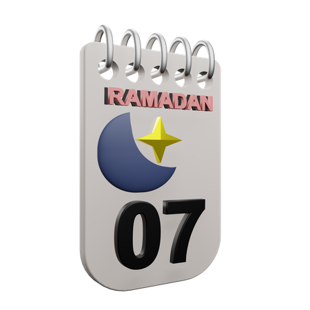 Jour 7 du ramadan  3D Icon