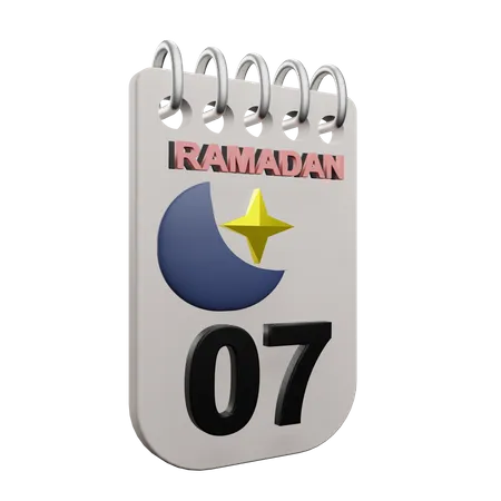 Jour 7 du ramadan  3D Icon