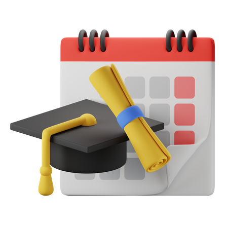 Jour de l'obtention du diplôme  3D Icon