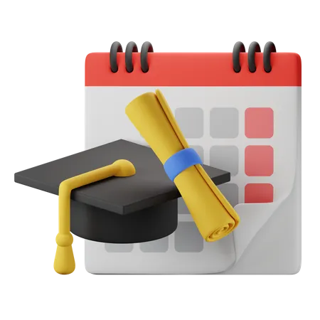 Jour de l'obtention du diplôme  3D Icon