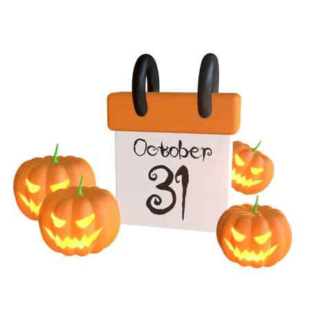 Le jour d'Halloween  3D Icon