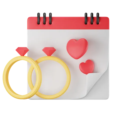 Jour de mariage  3D Icon