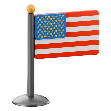Jour commémoratif du drapeau des États-Unis  3D Icon