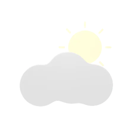 Temps nuageux  3D Icon
