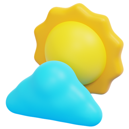 Temps nuageux  3D Icon