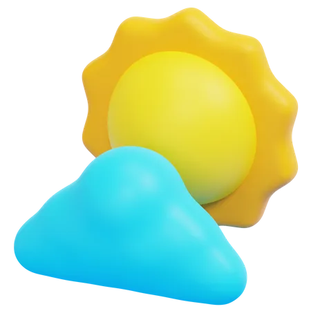 Temps nuageux  3D Icon