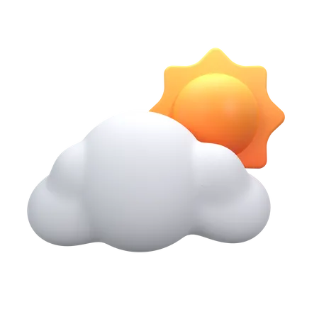 Temps nuageux  3D Icon