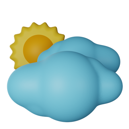 Temps nuageux  3D Icon