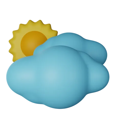 Temps nuageux  3D Icon