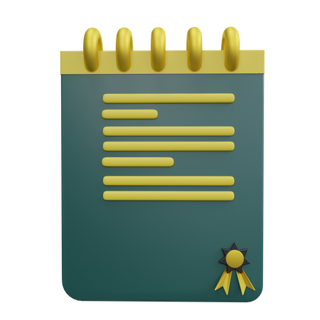 Agenda  3D Icon