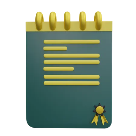 Agenda  3D Icon