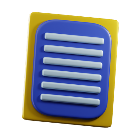 Journal de données  3D Icon