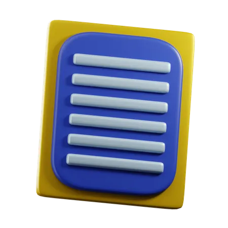 Journal de données  3D Icon