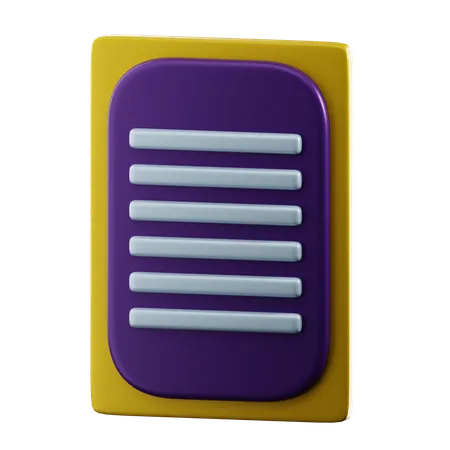 Journal de données  3D Icon