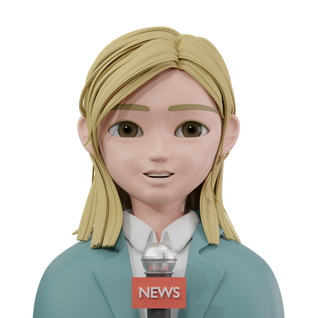 Journalist  3D Icon