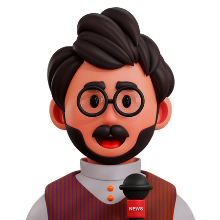 Journalist  3D Icon