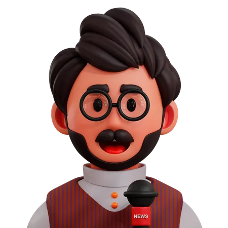 Journalist  3D Icon