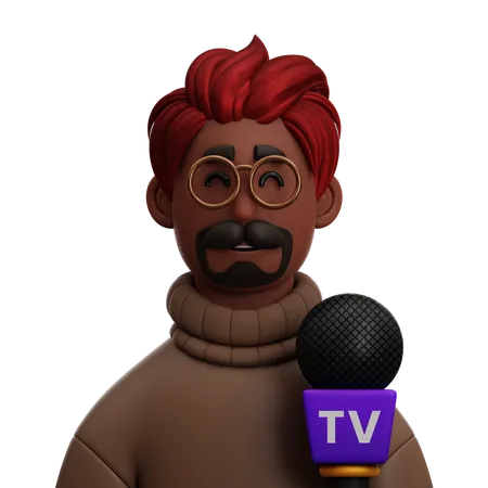 JOURNALIST  3D Icon