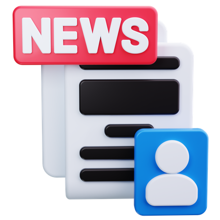 Journalist  3D Icon